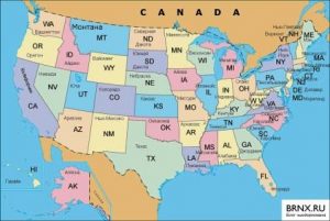 Большинство американских штатов не имеют английских названий
